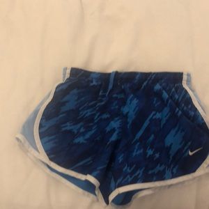 Blue Nike shorts for girls